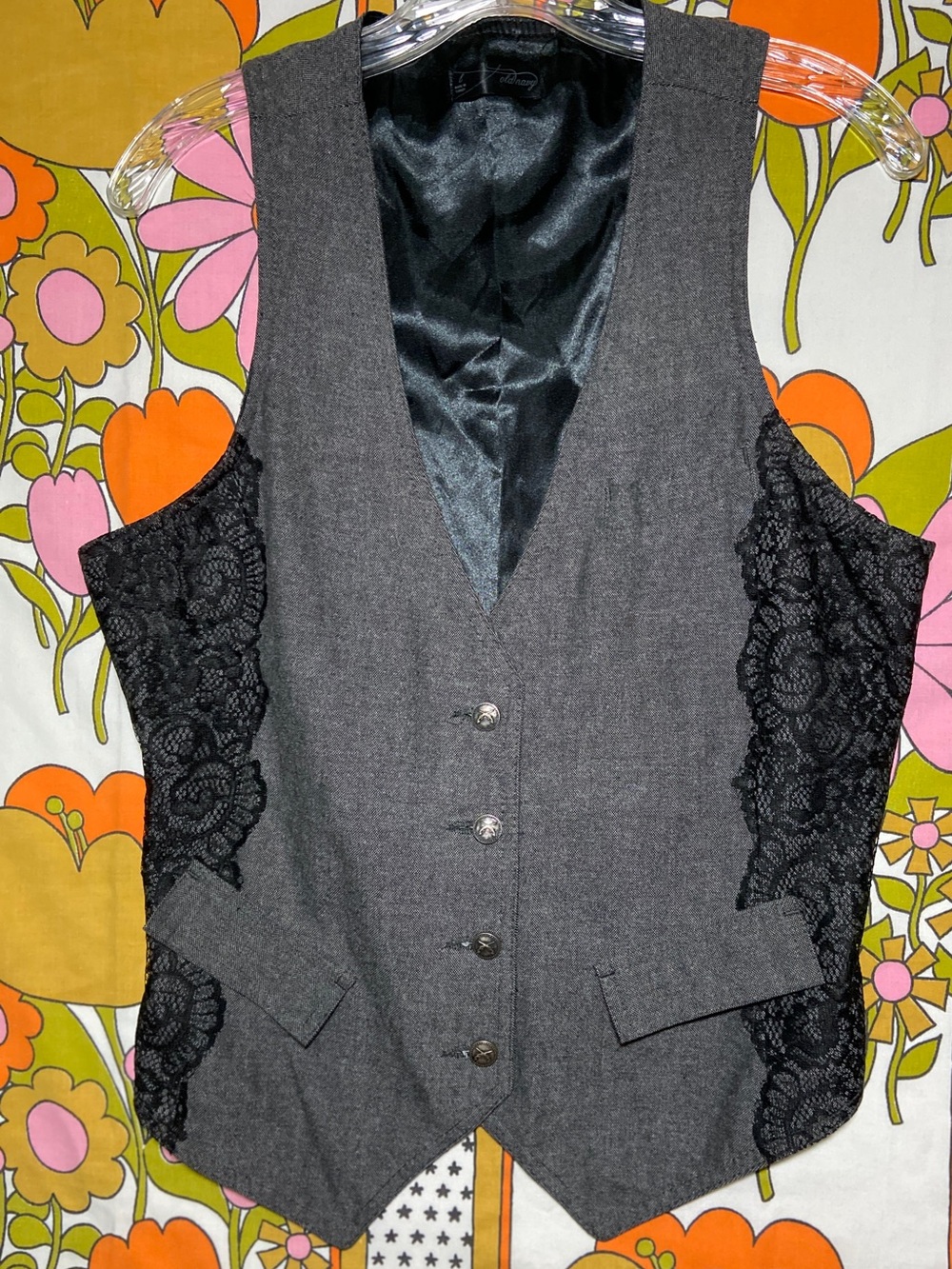 Y2K Lace Detail Vest